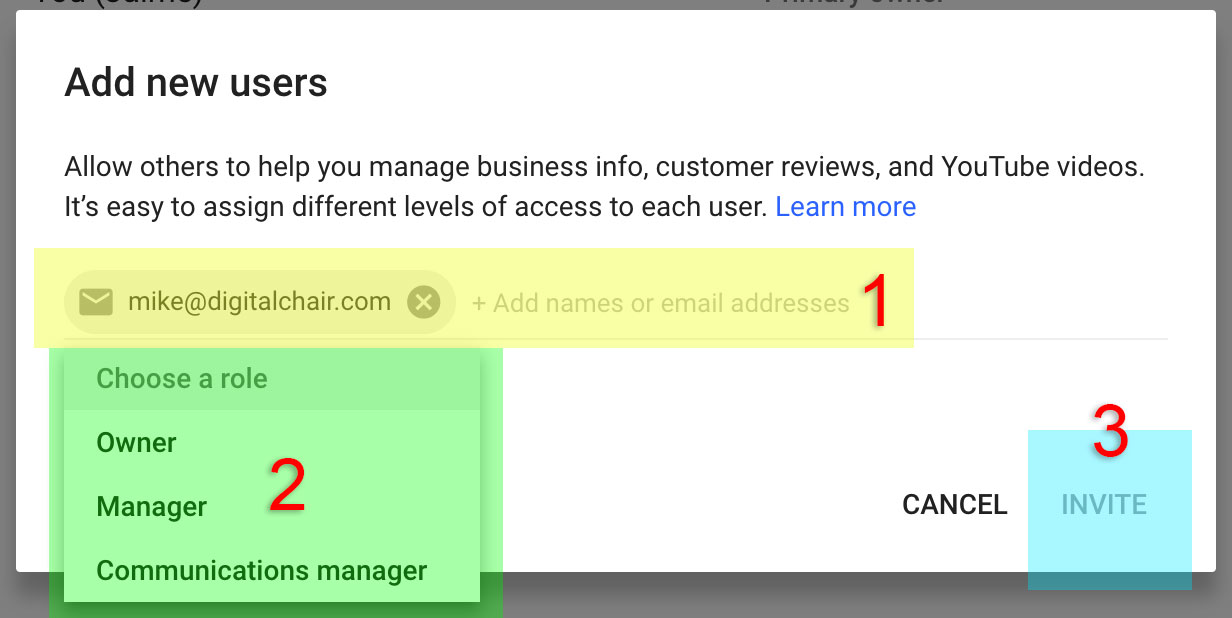 YouTube Managers - User Access Levels